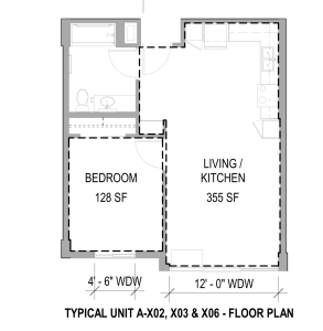 1 Bedroom Type F
