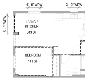 1 Bedroom Type H